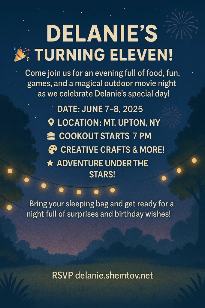 Delanie's Birthday Invitation